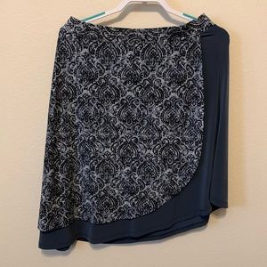 Cato navy and grey skirt